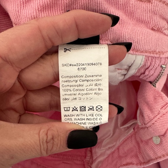 SHEIN Pink Straight Leg Women's Jeans - Picture 4 of 7